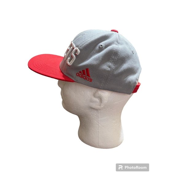 NBA Houston Rockets Hat Youth OSFM Gray and Red - Picture 4 of 6